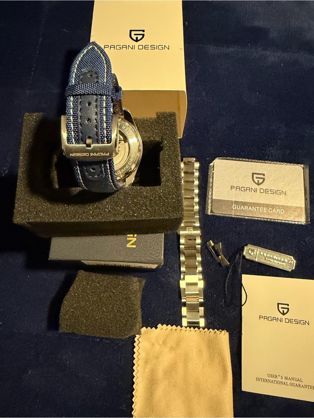Pagani Design Men's Watch with Blue Strap and Silver Case - Picture 3 of 7